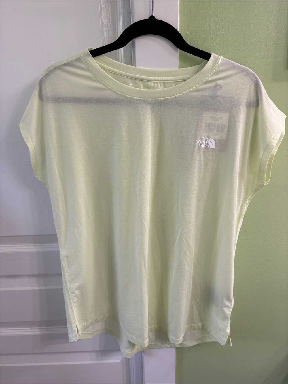 The North Face Women's Pale Yellow Short Sleeve Tee